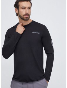 Sportska majica dugih rukava Smartwool Outdoor Patch Graphic boja: crna, s tiskom