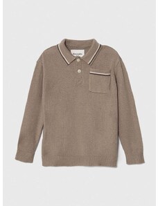Dječji džemper Abercrombie & Fitch boja: smeđa, lagani