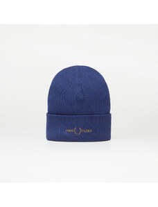 FRED PERRY Graphic Beanie French Navy/ Dark Caramel