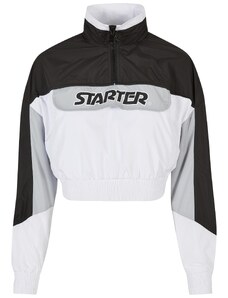 Starter Black Label Women's Starter Colorblock Pull Over Jacket Black/White