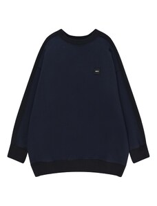 MEXX Sweater majica mornarsko plava / crna / bijela