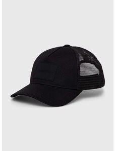 Kapa sa šiltom Calvin Klein boja: crna, s aplikacijom