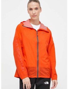Kišna jakna LA Sportiva Pocketshell za žene, boja: narančasta