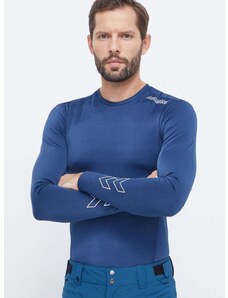 Majica dugih rukava za trening Hummel Topaz boja: tamno plava, s tiskom
