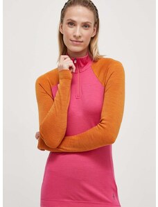Funkcionalna majica dugih rukava Smartwool Classic Thermal Merino boja: ružičasta