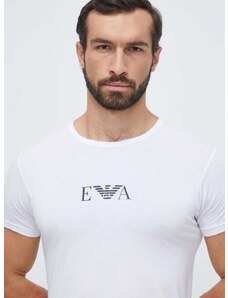 Majica kratkih rukava Emporio Armani Underwear 2-pack za muškarce, boja: bijela, s tiskom