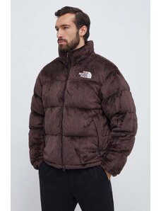 Pernata jakna The North Face Versa Velour Nuptse za muškarce, boja: smeđa, za zimu, NF0A84F7I0I1