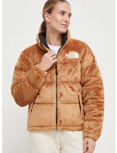 Pernata jakna The North Face za žene, boja: bež, za zimu