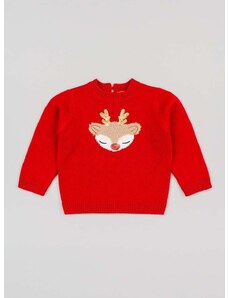 Dječji džemper zippy boja: crvena