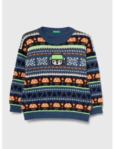Dječji pulover s postotkom vune United Colors of Benetton