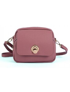 Luksuzna Talijanska torba od prave kože VERA ITALY "Berika", boja ružičasta, 16x20cm