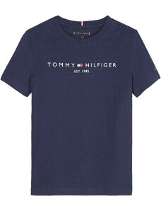 TOMMY HILFIGER Majica noćno plava / svijetlocrvena / bijela