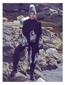 Koton Şahika Ercümen X - Planinski pleteni džemper s visokim uzorkom