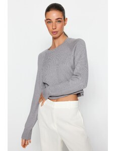 Trendyol siva premium pređa / poseban džemper od pređe