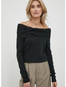 Pulover Lauren Ralph Lauren za žene, boja: crna