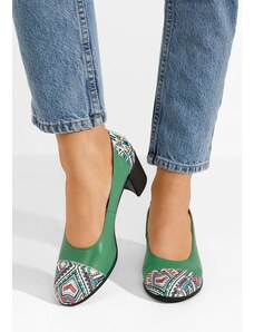 Zapatos Kožne cipele na petu Judy Zeleno