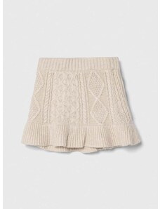 Dječja suknja Abercrombie & Fitch boja: bež, mini, ravna