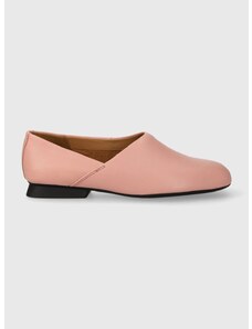 Kožne cipele Camper Casi Myra za žene, boja: ružičasta, ravni potplat, K201083.004