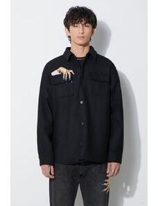 Košulja-jakna Undercover Shirt Blouse boja: crna, za prijelazno razdoblje, UC2C4404