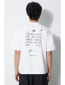 Majica kratkih rukava Ader Error Tatom Logo za muškarce, boja: bijela, s tiskom, BMADFWTS0103