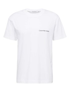 Calvin Klein Jeans Majica 'Institutional' crna / bijela