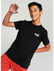 Dječja pamučna majica kratkih rukava Puma ESS Small Logo Tee B boja: crna, s tiskom
