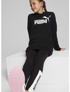 Dječja haljina Puma boja: crna, mini, ravna