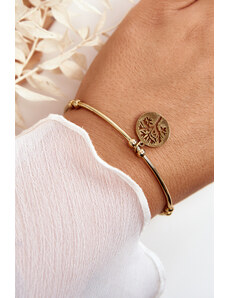 Kesi Women's steel string-on bracelet, gold