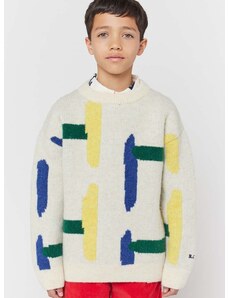 Dječji pulover s postotkom vune Bobo Choses boja: bež