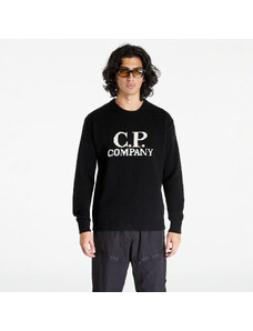 C.P. Company Lambswool Jacquard Goggle Knit Black
