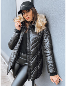 Ženska prošivena zimska jakna SOLARIS crna Dstreet