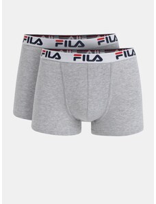 Set of two grey annealed BOXERS FILA boxers
