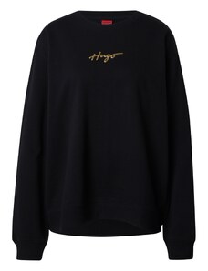 HUGO Sweater majica 'Classic' zlatna / crna