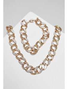 Urban Classics Accessoires Basic set of necklace and bracelet - gold colors