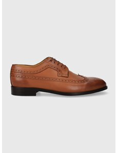 Kožne cipele PS Paul Smith Ark za muškarce, boja: smeđa