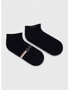 Čarape BOSS 2-pack za muškarce, boja: tamno plava