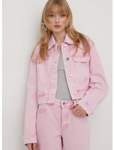 Traper jakna Stine Goya Margaux za žene, boja: ružičasta, za prijelazno razdoblje, oversize