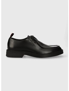 Kožne cipele HUGO Iker za muškarce, boja: crna, 50512736