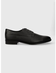 Kožne cipele BOSS Colby za muškarce, boja: crna, 50511626