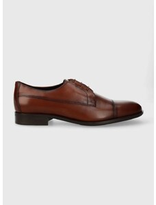 Kožne cipele BOSS Colby za muškarce, boja: smeđa, 50511896