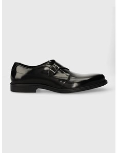 Kožne cipele HUGO Kerr za muškarce, boja: crna, 50512733