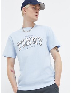 Pamučna majica Tommy Jeans za muškarce, s tiskom