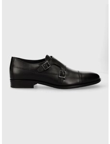 Kožne cipele BOSS Colby za muškarce, boja: crna, 50511906
