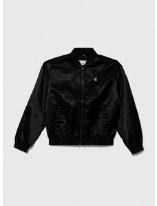Dječja bomber jakna Calvin Klein Jeans boja: crna