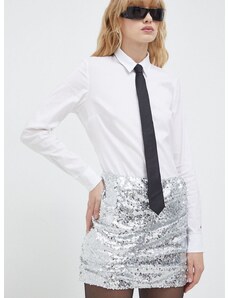 Suknja Herskind boja: srebrna, mini, pencil