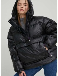Pernata jakna adidas Originals za žene, boja: crna, zimu, oversize