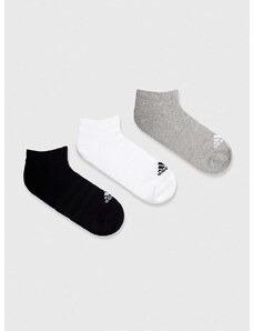 Čarape adidas 3-pack boja: siva