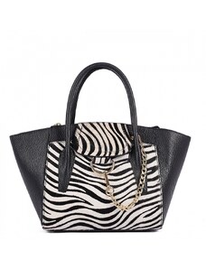 Luksuzna Talijanska torba od prave kože VERA ITALY "Dirna", boja životinjski print, 24x25cm