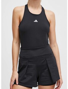 Kratke hlače za trening adidas Performance Tennis Match boja: crna, bez uzorka, visoki struk