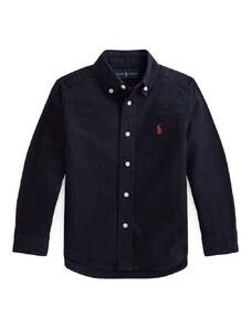 Dječja pamučna košulja Polo Ralph Lauren boja: crna